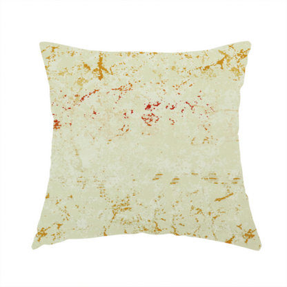 The fabric used to create this handmade cushion is a durable upholstery fabric featuring a light, minimalist distressed abstract pattern. This colourway offers a cleaner, more understated take on the collection's "crackle" aesthetic.