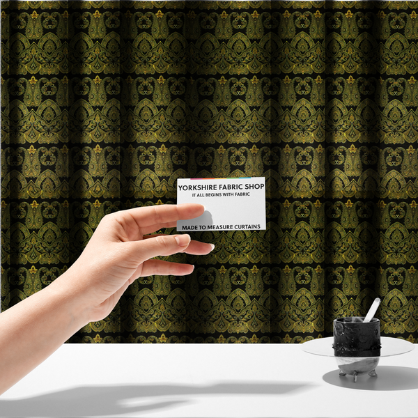 Gothic Labyrinth Upholstery Fabric DP-55 - Made To Measure Curtains