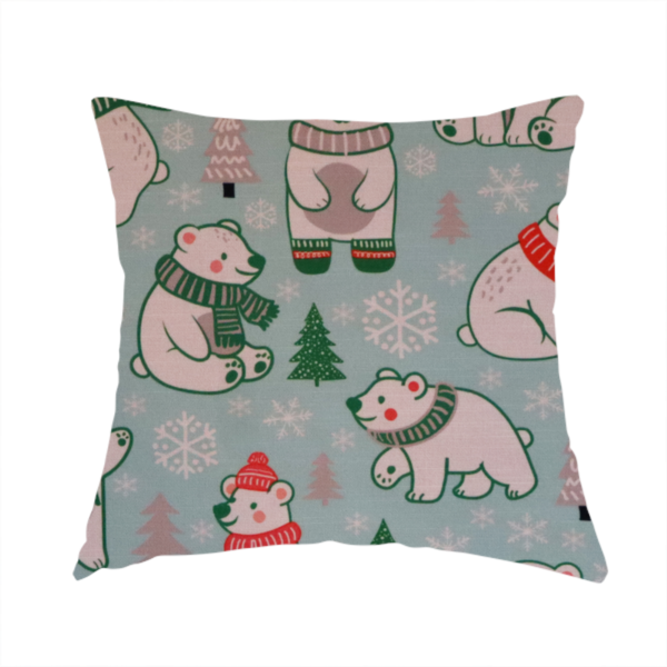 Arctic Hugs and Holiday Cheer Bear Upholstery Fabric DP-65 - Handmade Cushions
