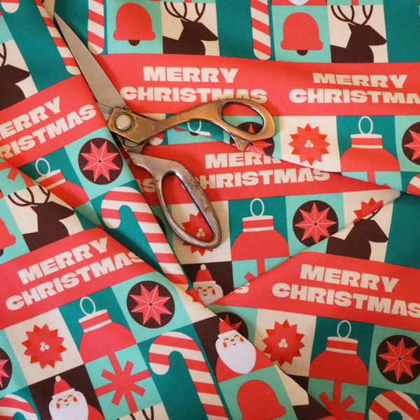 Modern Christmas Icon Fabric Upholstery Fabric DP-71