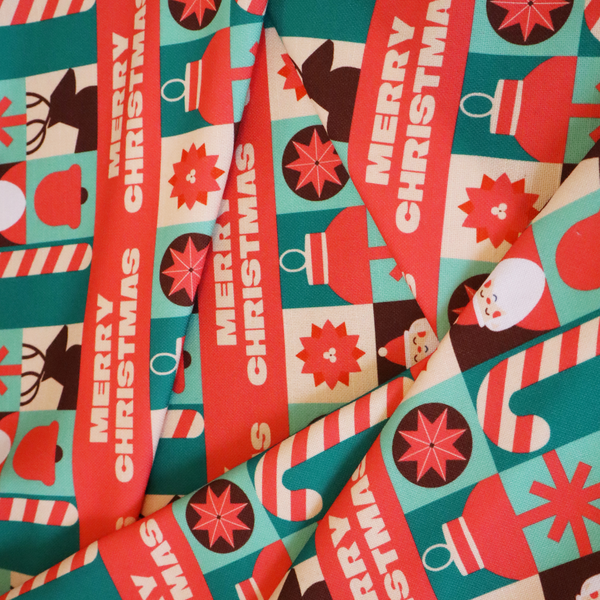 Modern Christmas Icon Fabric Upholstery Fabric DP-71