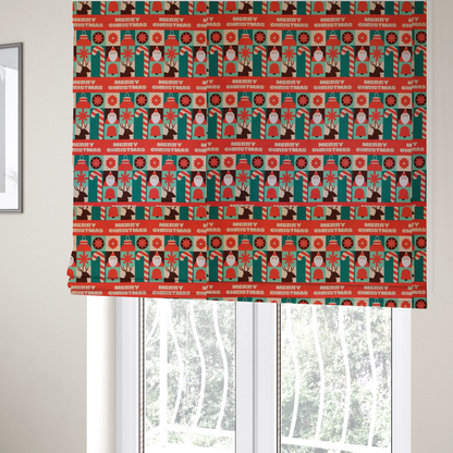 Modern Christmas Icon Fabric Upholstery Fabric DP-71 - Roman Blinds