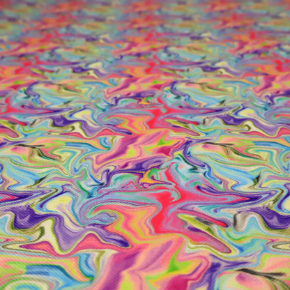 Psychedelic Swirl Abstract Upholstery Fabric DP-72 - Roman Blinds