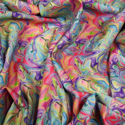 Psychedelic Swirl Abstract Upholstery Fabric DP-72 - Roman Blinds