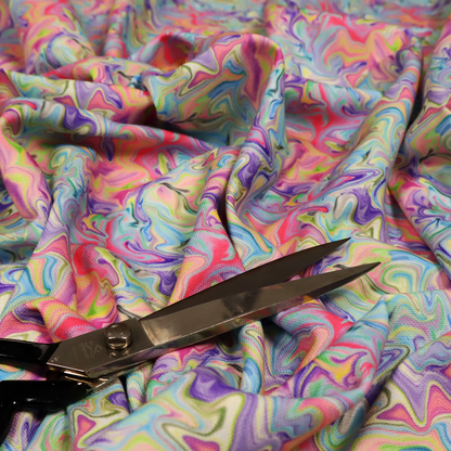 Psychedelic Swirl Abstract Upholstery Fabric DP-72 - Roman Blinds