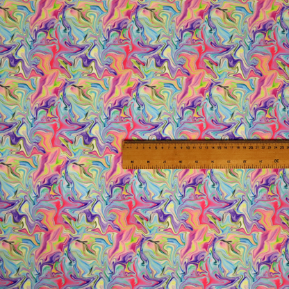 Psychedelic Swirl Abstract Upholstery Fabric DP-72 - Roman Blinds