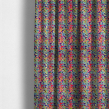 Psychedelic Swirl Abstract Upholstery Fabric DP-72 - Made To Measure Curtains