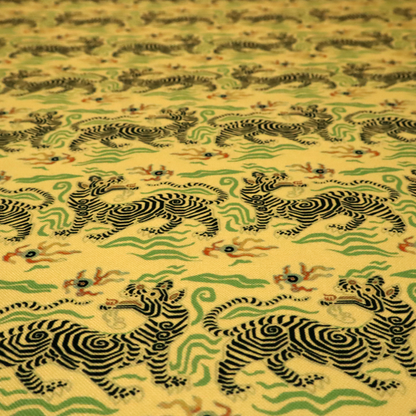 Mythic Stripes Celestial Beast Upholstery Fabric DP-74 - Roman Blinds