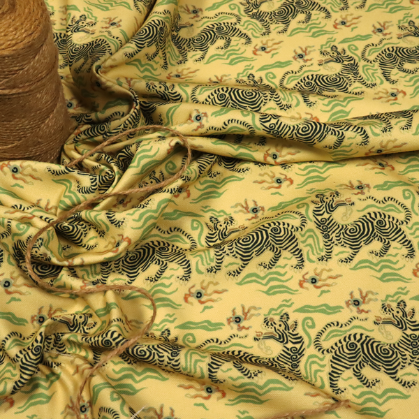 Mythic Stripes Celestial Beast Upholstery Fabric DP-74 - Roman Blinds