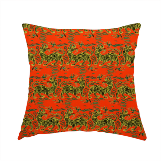 Emperor's Crimson Beast Upholstery Fabric DP-75 - Handmade Cushions