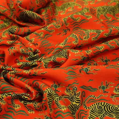 Emperor's Crimson Beast Upholstery Fabric DP-75 - Roman Blinds