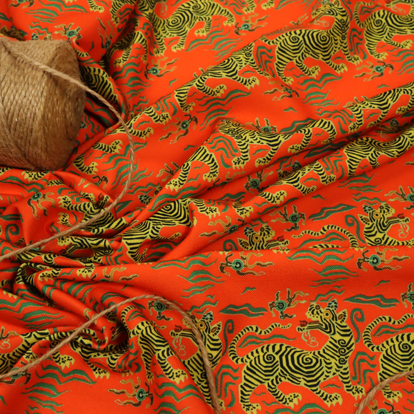 Emperor's Crimson Beast Upholstery Fabric DP-75 - Roman Blinds