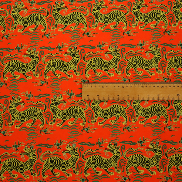 Emperor's Crimson Beast Upholstery Fabric DP-75 - Roman Blinds