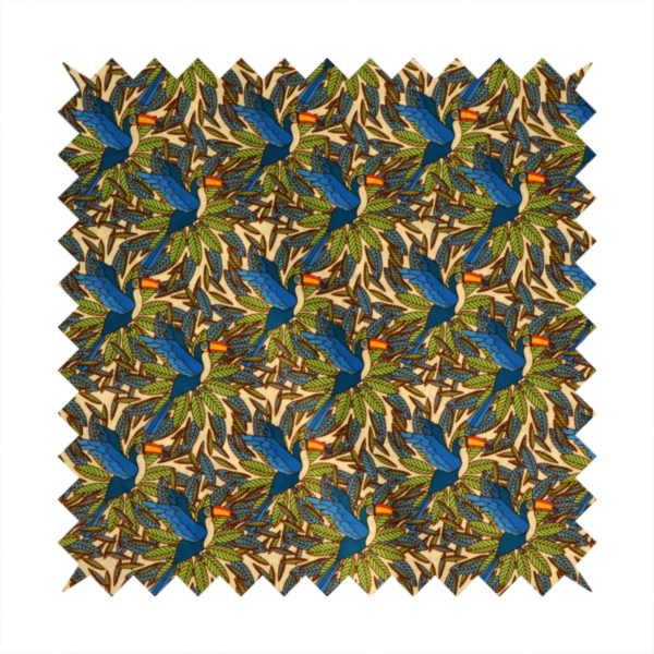 Lush Tropics Soft Velvet Upholstery Fabric DP-77