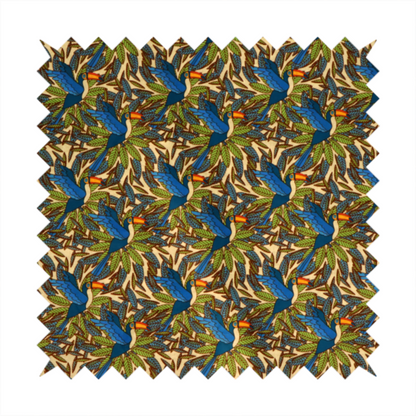 Lush Tropics Soft Velvet Upholstery Fabric DP-77