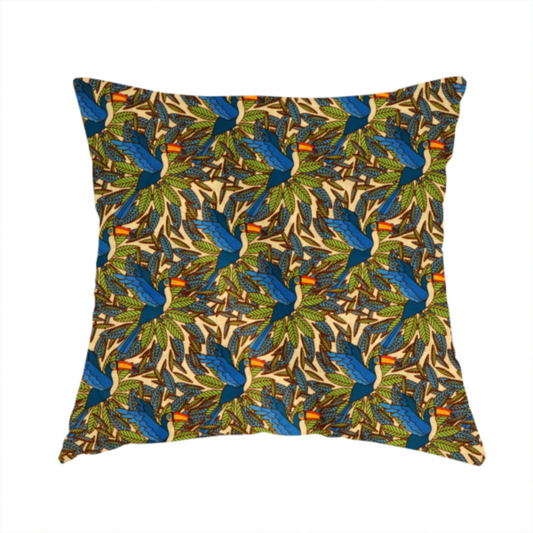 Lush Tropics Soft Velvet Upholstery Fabric DP-77 - Handmade Cushions