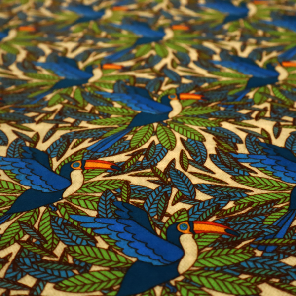 Lush Tropics Soft Velvet Upholstery Fabric DP-77