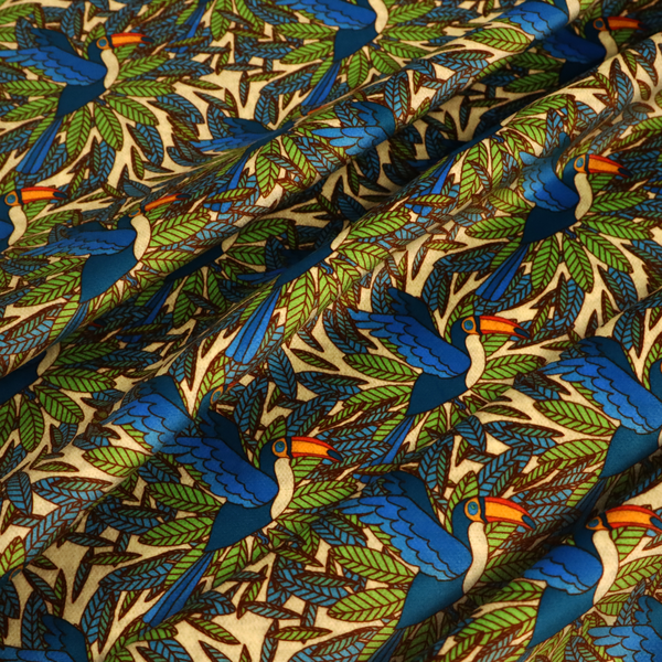 Lush Tropics Soft Velvet Upholstery Fabric DP-77