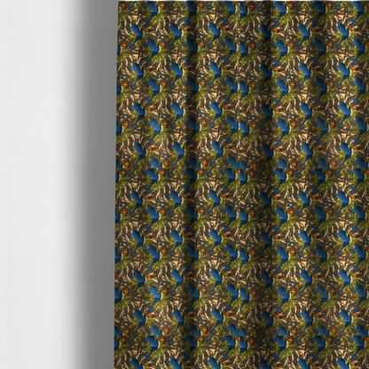 Lush Tropics Soft Velvet Upholstery Fabric DP-77 - Made To Measure Curtains