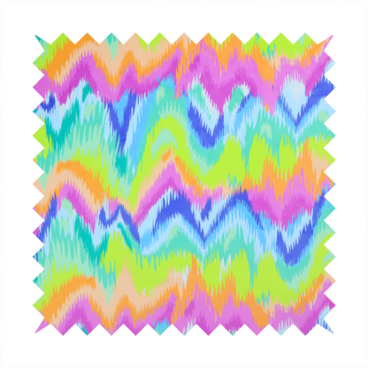 A high-energy neon mix of electric pink, bright lime green, vivid orange, turquoise, light blue, and deep purple.