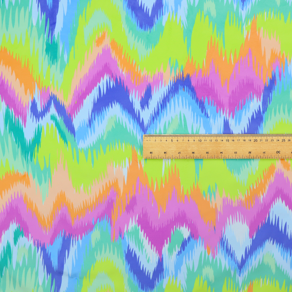 A high-energy neon mix of electric pink, bright lime green, vivid orange, turquoise, light blue, and deep purple.