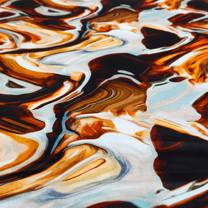 A bold, modern, and high-contrast abstract design that creates an energetic, textured, and sophisticated look.