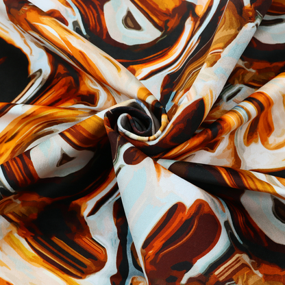 A bold, modern, and high-contrast abstract design that creates an energetic, textured, and sophisticated look.