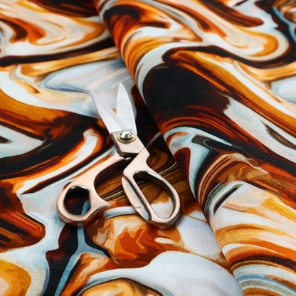A bold, modern, and high-contrast abstract design that creates an energetic, textured, and sophisticated look.