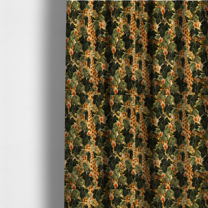 Botanical Expedition Giraffe and Fig Upholstery Fabric DP-78 - Made To Measure Curtains