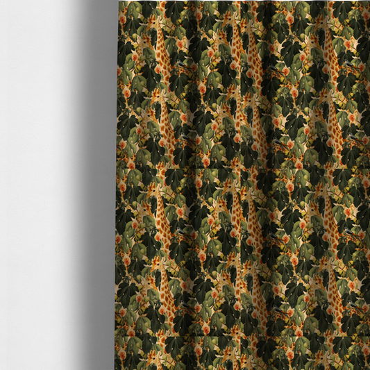 Botanical Expedition Giraffe and Fig Upholstery Fabric DP-78 - Made To Measure Curtains