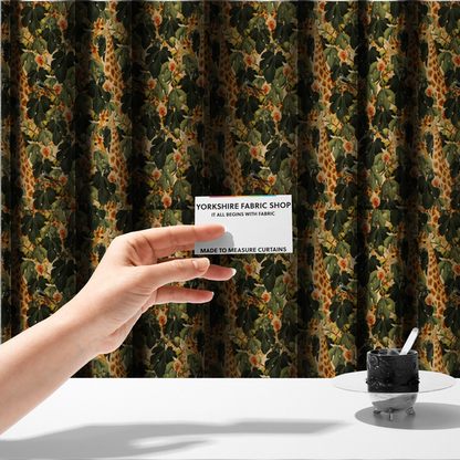 Botanical Expedition Giraffe and Fig Upholstery Fabric DP-78 - Made To Measure Curtains