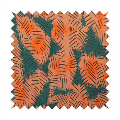 The image displays an abstract, textured textile design featuring rough, hatched brushstroke patterns layered across the surface.