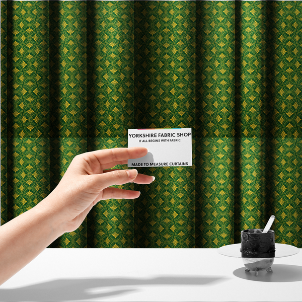 Art Deco Mermaid Scale Upholstery Fabric DP-83 - Made To Measure Curtains