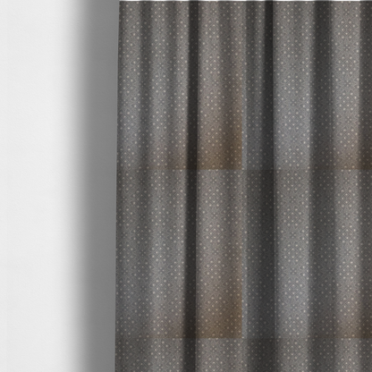 Grey Geometric Medallion Tile Print Upholstery Fabric DP-90 - Made To Measure Curtains