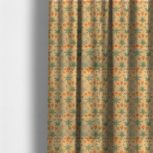 Vintage Sprig Wallpaper Print Upholstery Fabric DP-97 - Made To Measure Curtains