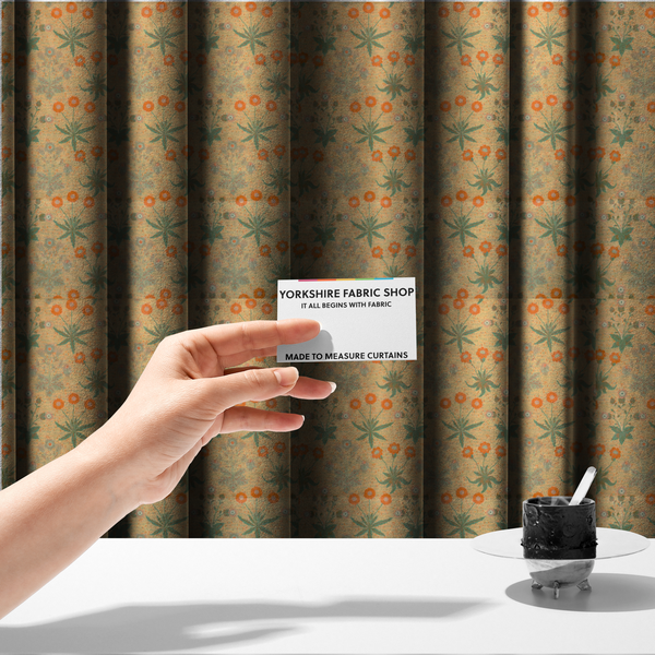 Vintage Sprig Wallpaper Print Upholstery Fabric DP-97 - Made To Measure Curtains