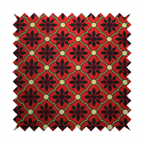 Geometric Floral Pop Upholstery Fabric DP-98 - Handmade Cushions