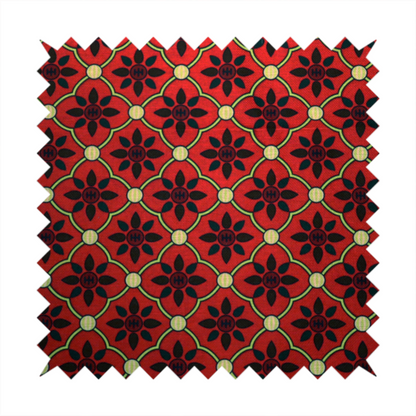 Geometric Floral Pop Upholstery Fabric DP-98 - Handmade Cushions