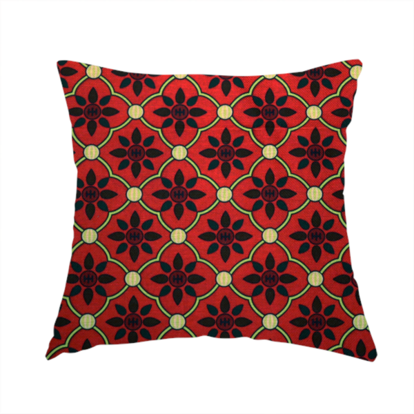 Geometric Floral Pop Upholstery Fabric DP-98 - Handmade Cushions