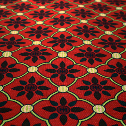 Geometric Floral Pop Upholstery Fabric DP-98 - Handmade Cushions