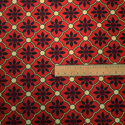 Geometric Floral Pop Upholstery Fabric DP-98 - Handmade Cushions