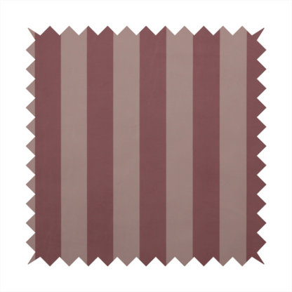 A vertically striped fabric pattern featuring alternating bands of dark dusty rose or mauve and a lighter tone.