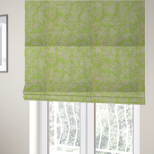 Leafy Silhouette Upholstery Fabric DP-99 - Roman Blinds
