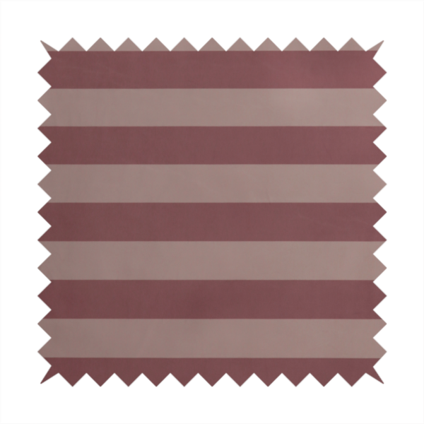 A horizontally striped fabric pattern featuring alternating bands of muted dusty pink and a lighter mauve or rose tone.