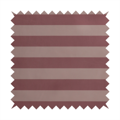 A horizontally striped fabric pattern featuring alternating bands of muted dusty pink and a lighter mauve or rose tone.