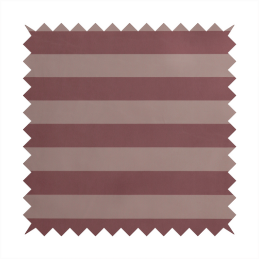 A horizontally striped fabric pattern featuring alternating bands of muted dusty pink and a lighter mauve or rose tone.