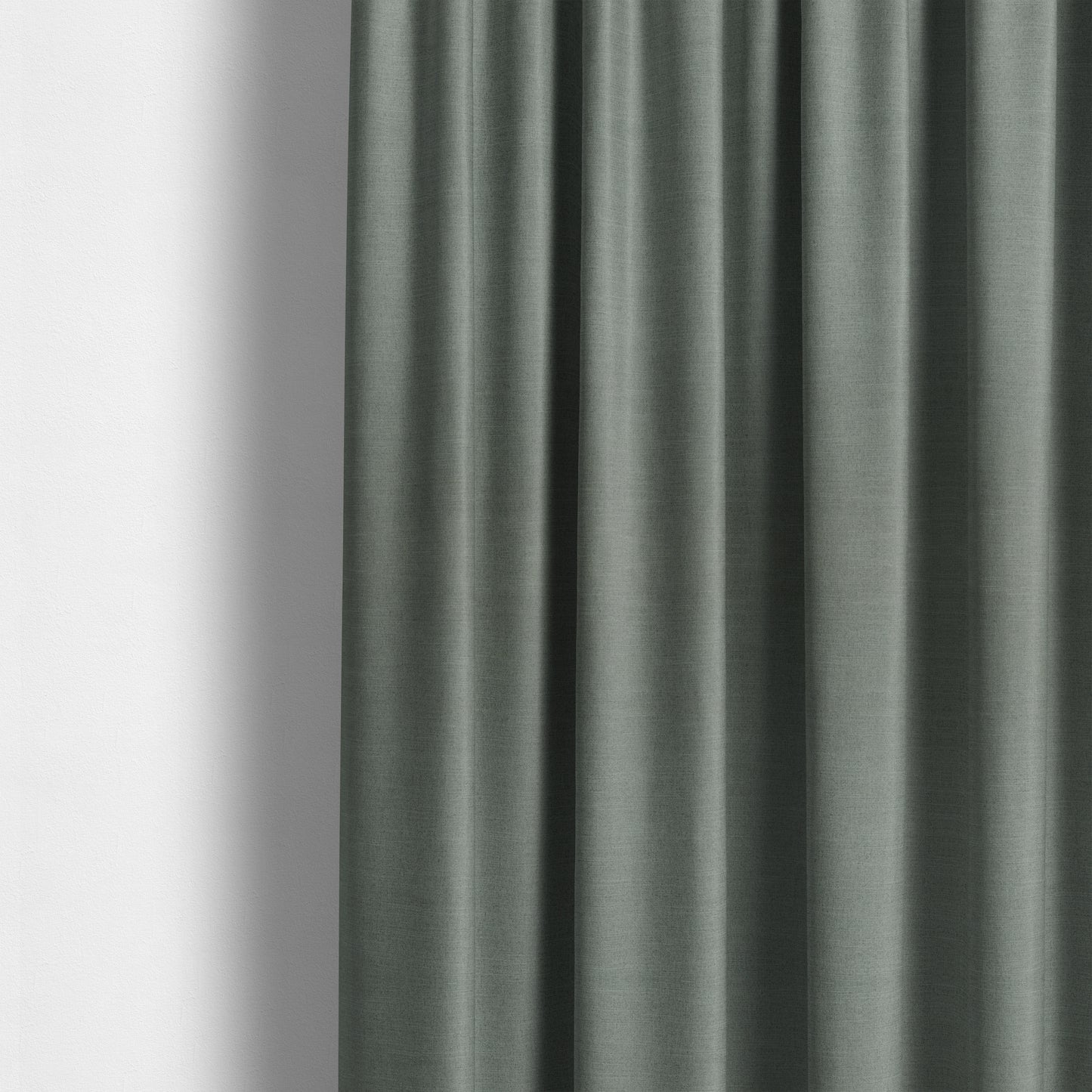 Darwin Linen Effect Style Flat Weave Material In Steel Grey Colour Upholstery Soft Furnishing Fabrics - Made To Measure Curtains