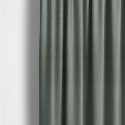 Darwin Linen Effect Style Flat Weave Material In Steel Grey Colour Upholstery Soft Furnishing Fabrics - Made To Measure Curtains