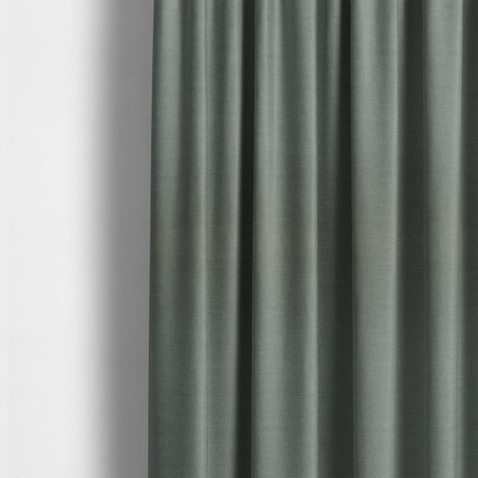 Darwin Linen Effect Style Flat Weave Material In Steel Grey Colour Upholstery Soft Furnishing Fabrics - Made To Measure Curtains