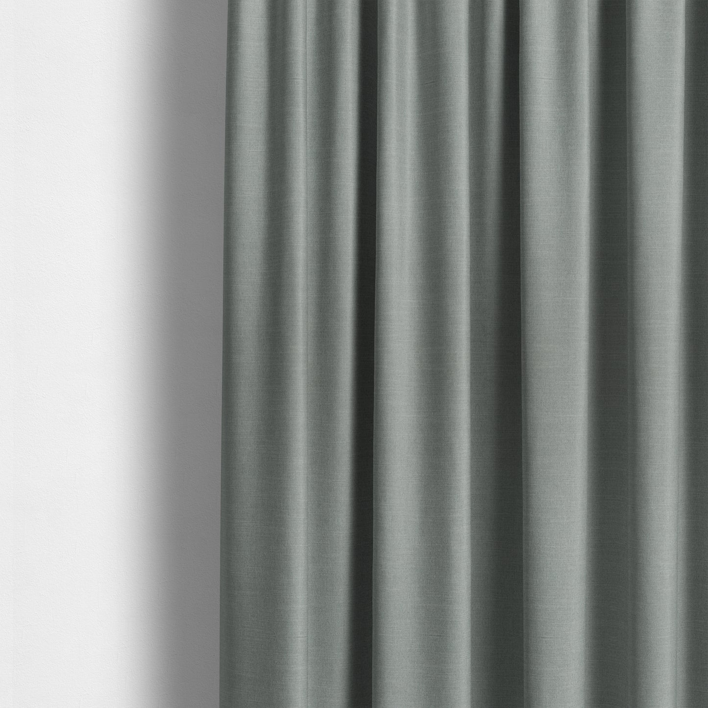 Darwin Linen Effect Style Flat Weave Material In Silver Colour Upholstery Soft Furnishing Fabrics - Made To Measure Curtains